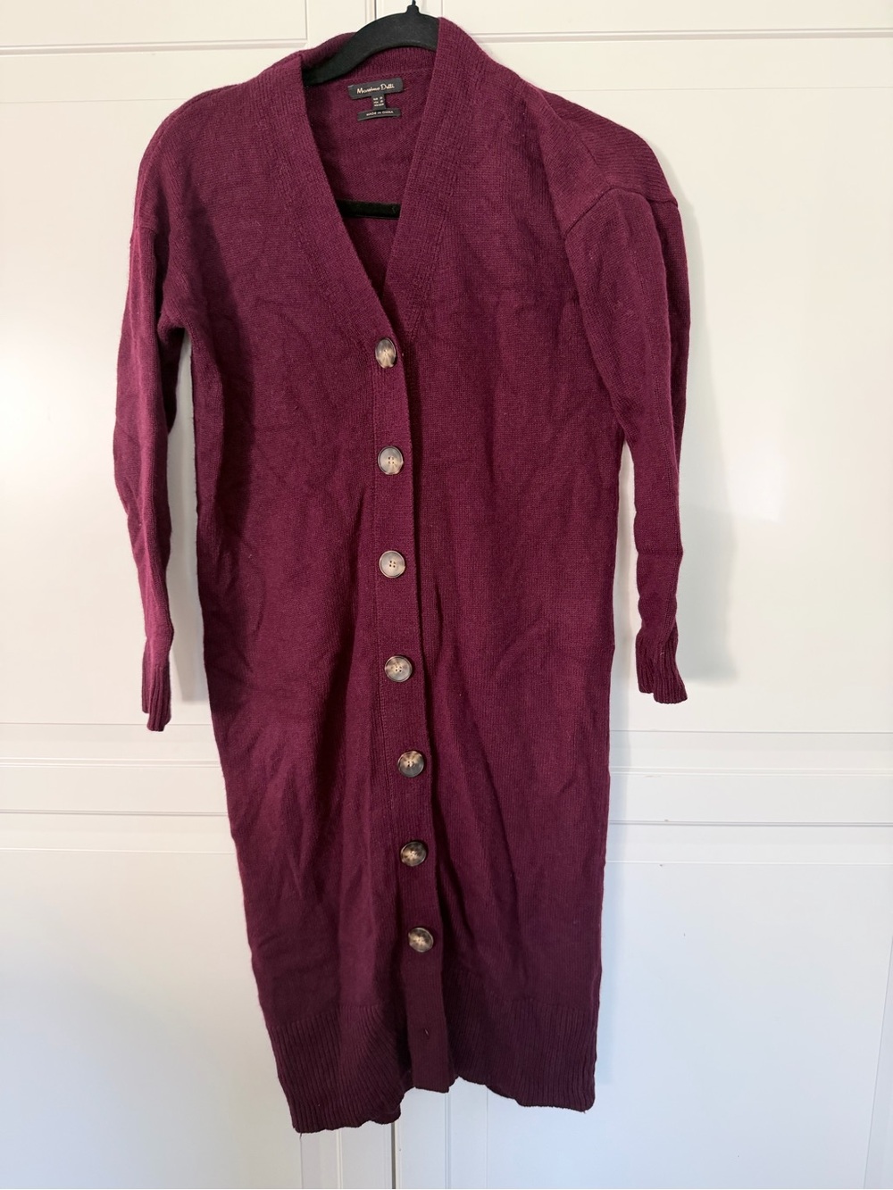 Massimo Dutti cardigan dress in xs
